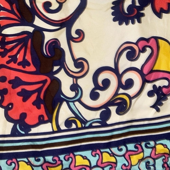 NWOT Lilly Pulitzer Coby Paisley Multicolored Print 100% Silk Skirt Size Small - Picture 9 of 9